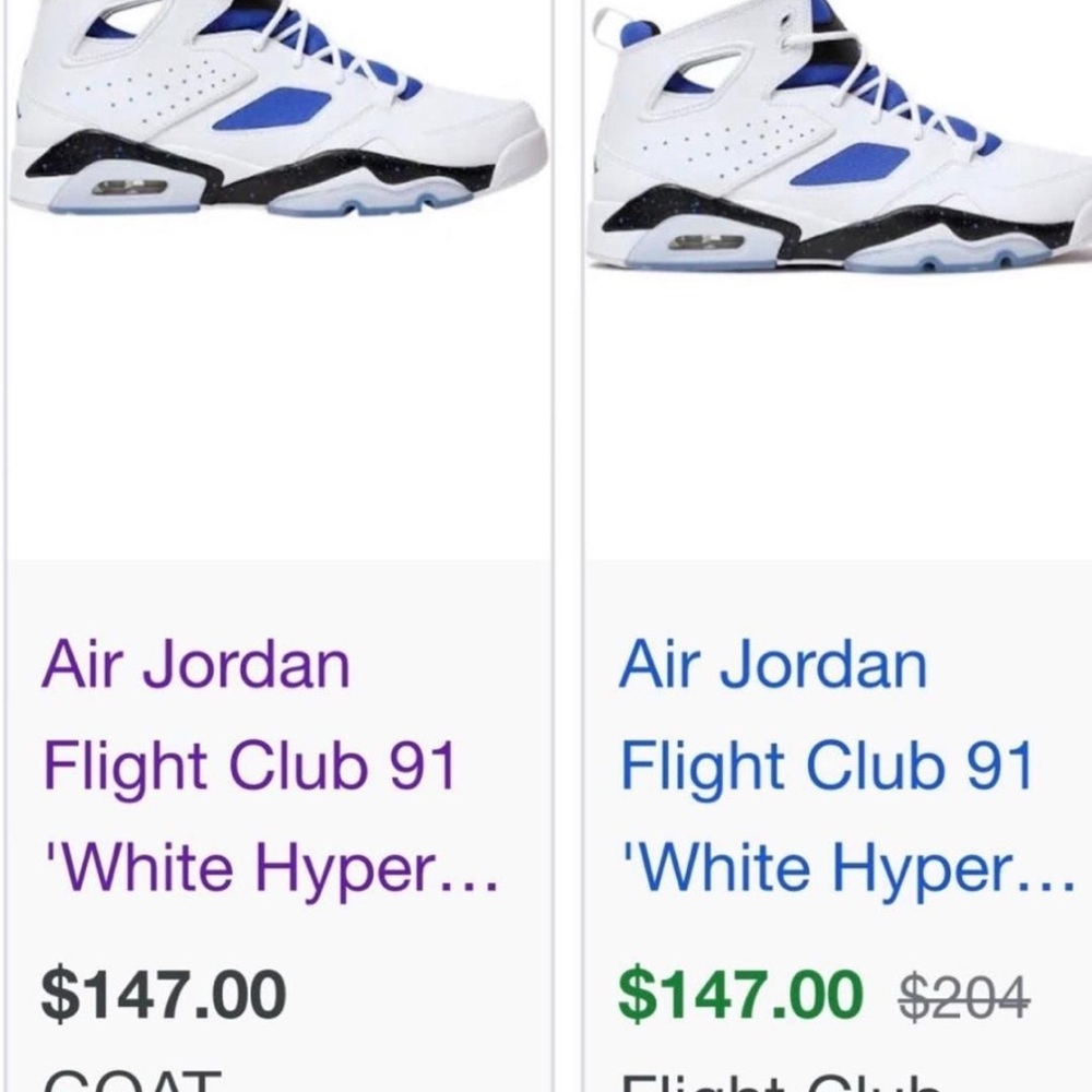 Jordan Flight 91 White Hyper Royal